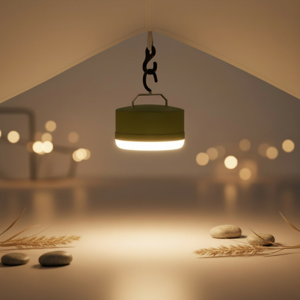 Lampe LED Camping MOSLIGHTING Portable - 4 Modes, Rechargeable USB, Étanche