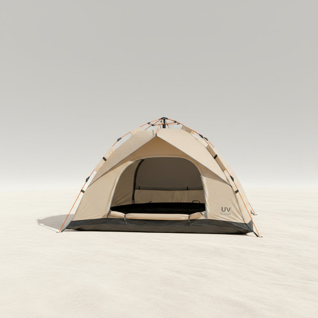 Tente Automatique 4 Personnes - Ouverture Rapide, Anti-Pluie & Anti-UV pour Pêche et Plage