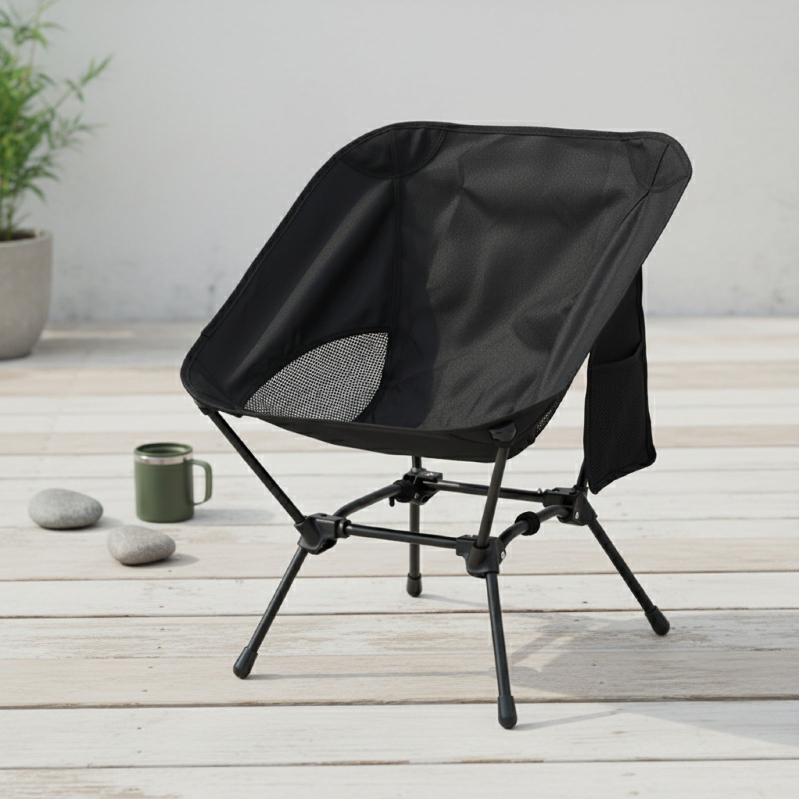 Chaise Pliante de Camping et Pêche Carrée - Légère et Compacte